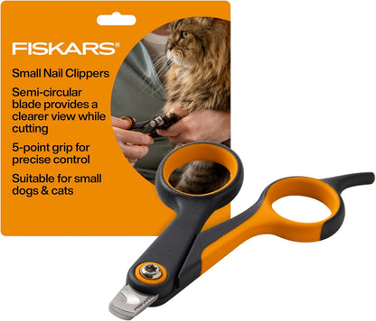 Fiskars Pet Large Nail Clippers, Cat and Dog Nail Trimmers for Grooming, Pet Supplies with Semi-Circular Blade & SoftGrip Handle with Safety Lock, 5.75", Orange/Black - Image 11