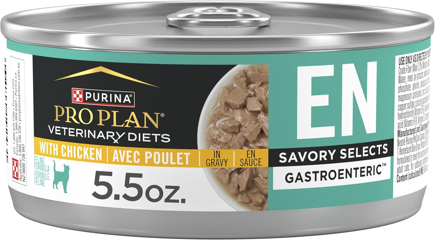 Purina Pro Plan Veterinary Diets EN Gastroenteric Feline Formula Savory Selects in Sauce Variety Pack Wet Cat Food - (Pack of 24) 5.5 oz. Cans - Image 12