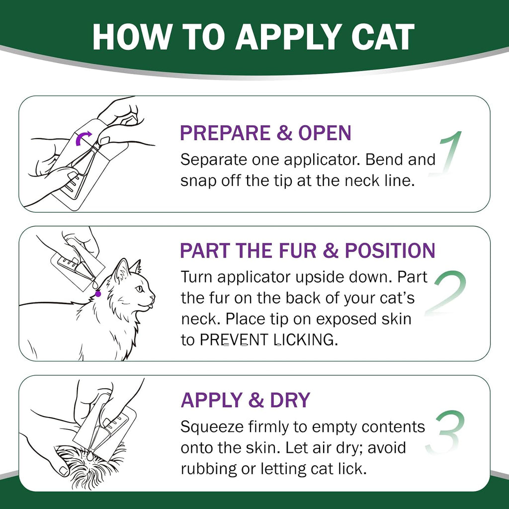 Articats 6-month supply cat flea and tick drops