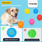 Durable rubber squeaky ball for large dogs