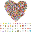 DIYASY 5000 Pieces 3D Nail Art Slice front view showcasing multicolor polymer clay pieces