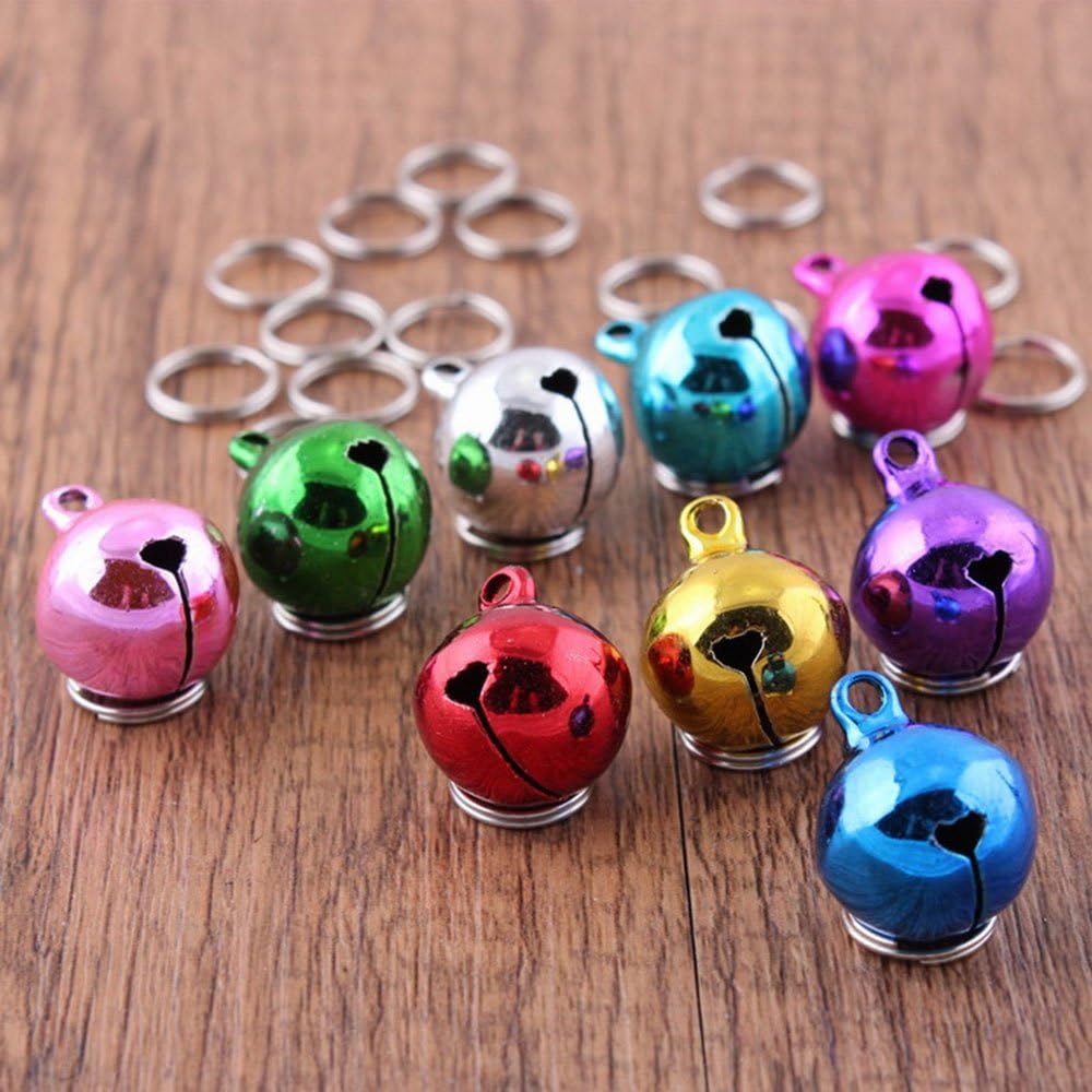 High quality imported pet collar accessories showing the complete seven piece assortment.
