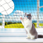 Sileasncei heavy duty nylon pet safety net 3x6m installed on a balcony