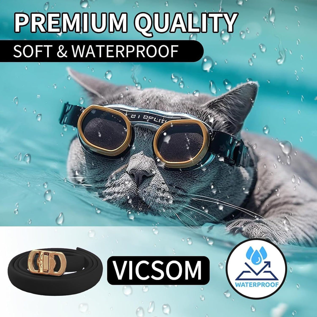 Four pack of Vicsom tick prevention collars for felines