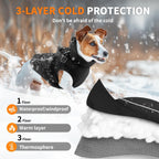 Fiveda reflective dog coat side view showing high visibility nighttime safety strips