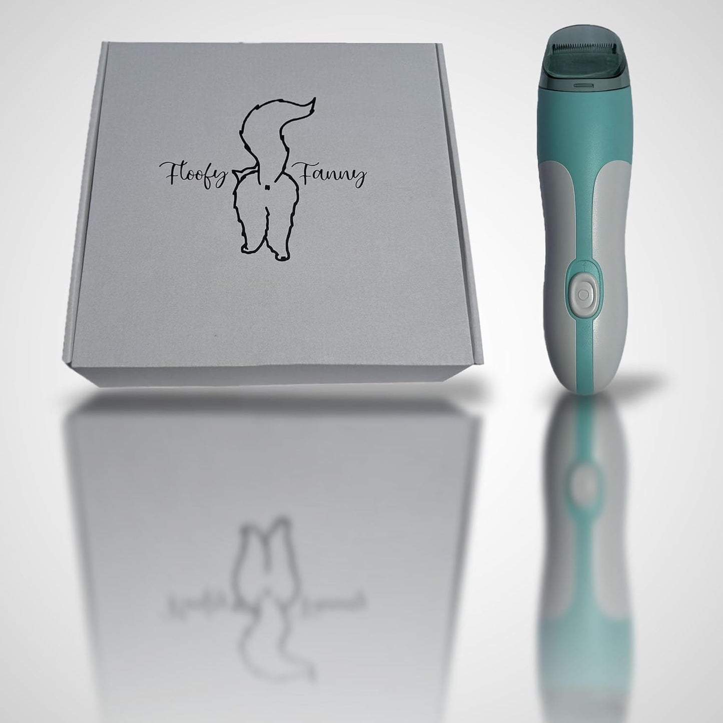 Floofy Fanny 2 in 1 Cat Butt Trimmer and Vacuum front view cordless pet groomer