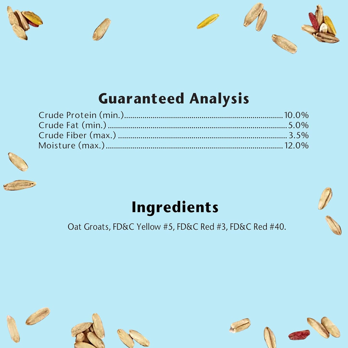 Pet bird enjoying Kaytee oat groats crunchy snack