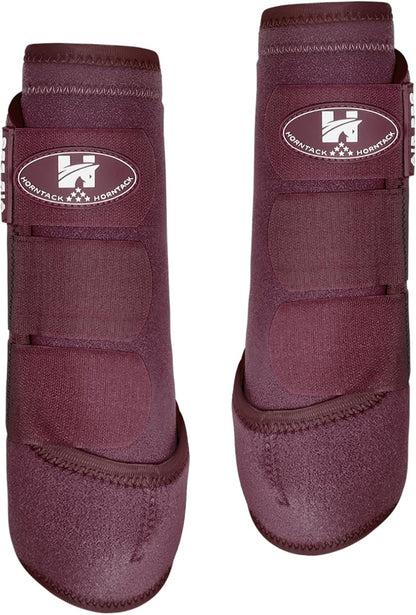 2 Pair Horse Boots, Splint Boots for Horses Outdoor Sports, Professional Horse Boots Comfortably Fits the Horse's Leg, Shockproof, Heat Dissipation Horse Splint Boots (Crimson Red, Large) - Image 15
