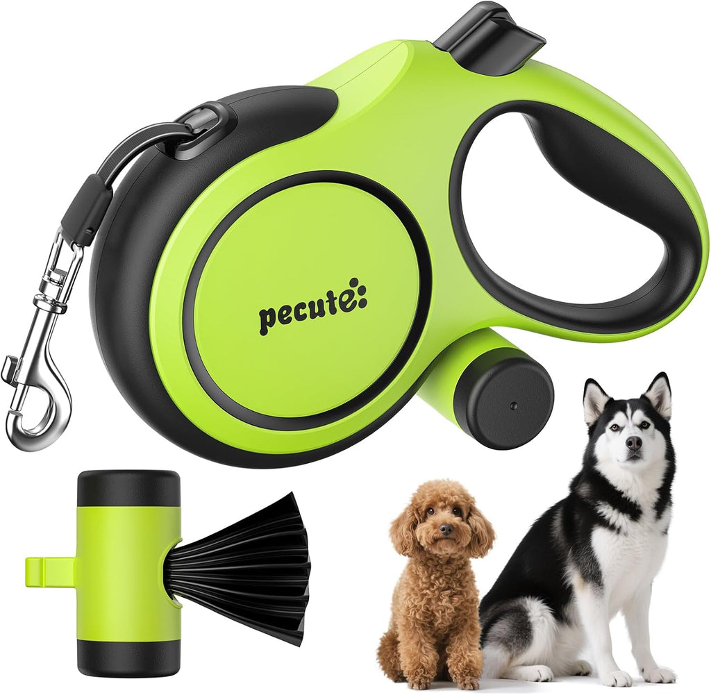 26ft Dog Leash Retractable with Chew Proof Extender, Upgraded Heavy Duty Retractable Dog Leash with Poop Bag Holder,Anti-Slip Grip, Reflective Leashes for Medium Large Pets 33lbs-110lbs (Black) - Image 11
