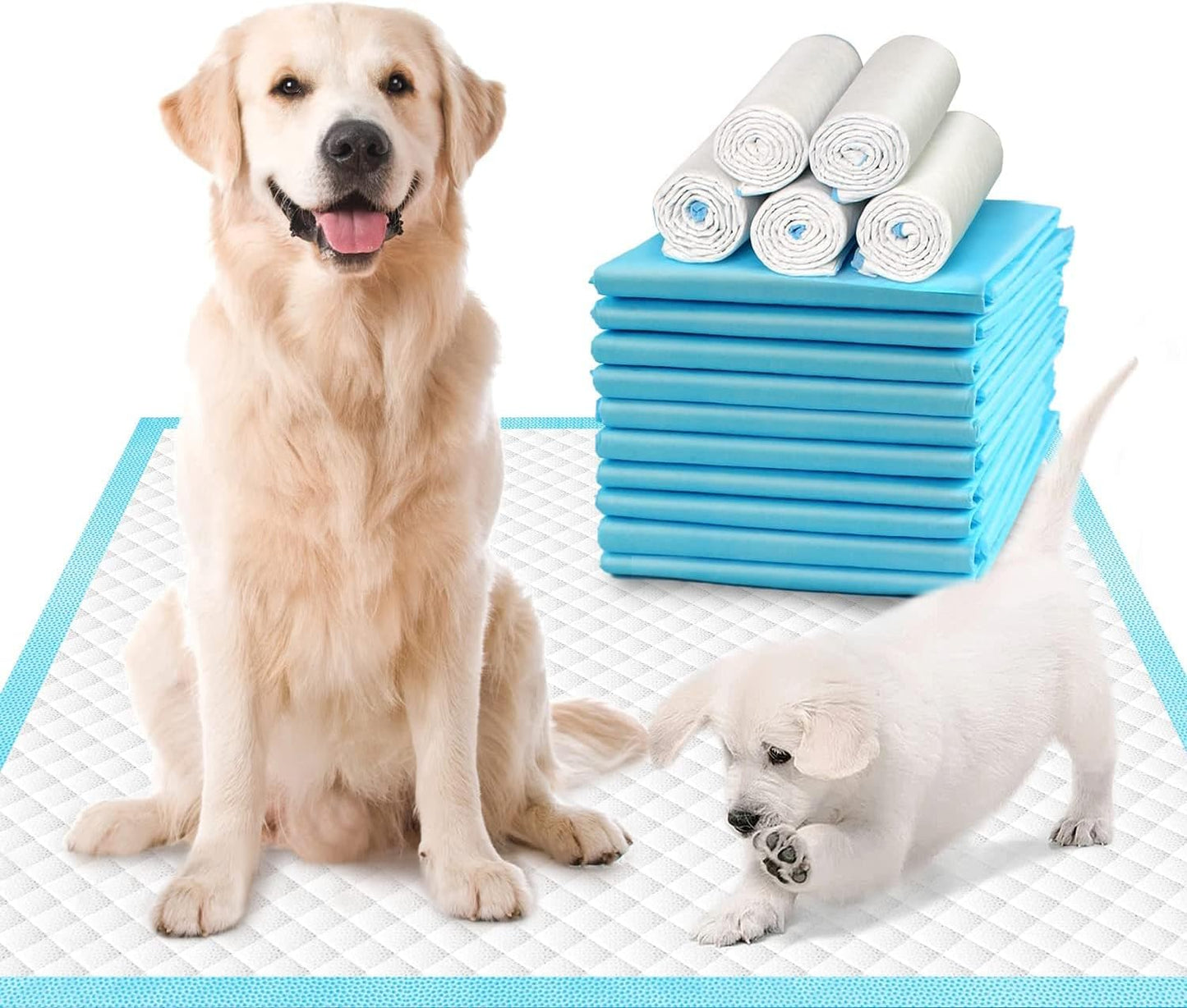 DEEP DEAR Extra Large Dog Pads 30"x26" (40 Count), Thicker Pet Training and Puppy Pads, Super Absorbent Pee Pads for Dogs, Leakproof Dog Potty Training Pads for Puppies, Cats, Rabbits, Pet Pee Pads XL - Image 11