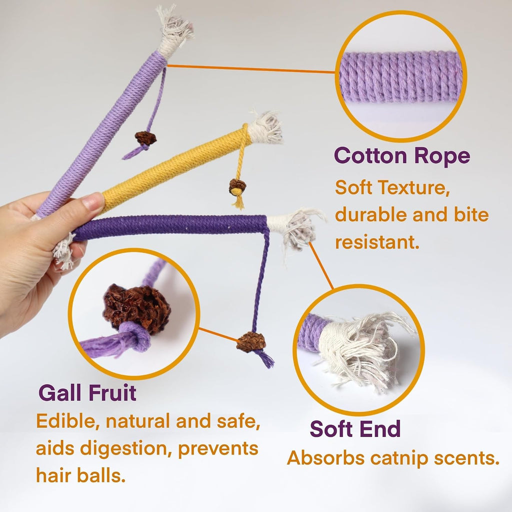 Fokauiwo interactive cat toys with catnip pouch