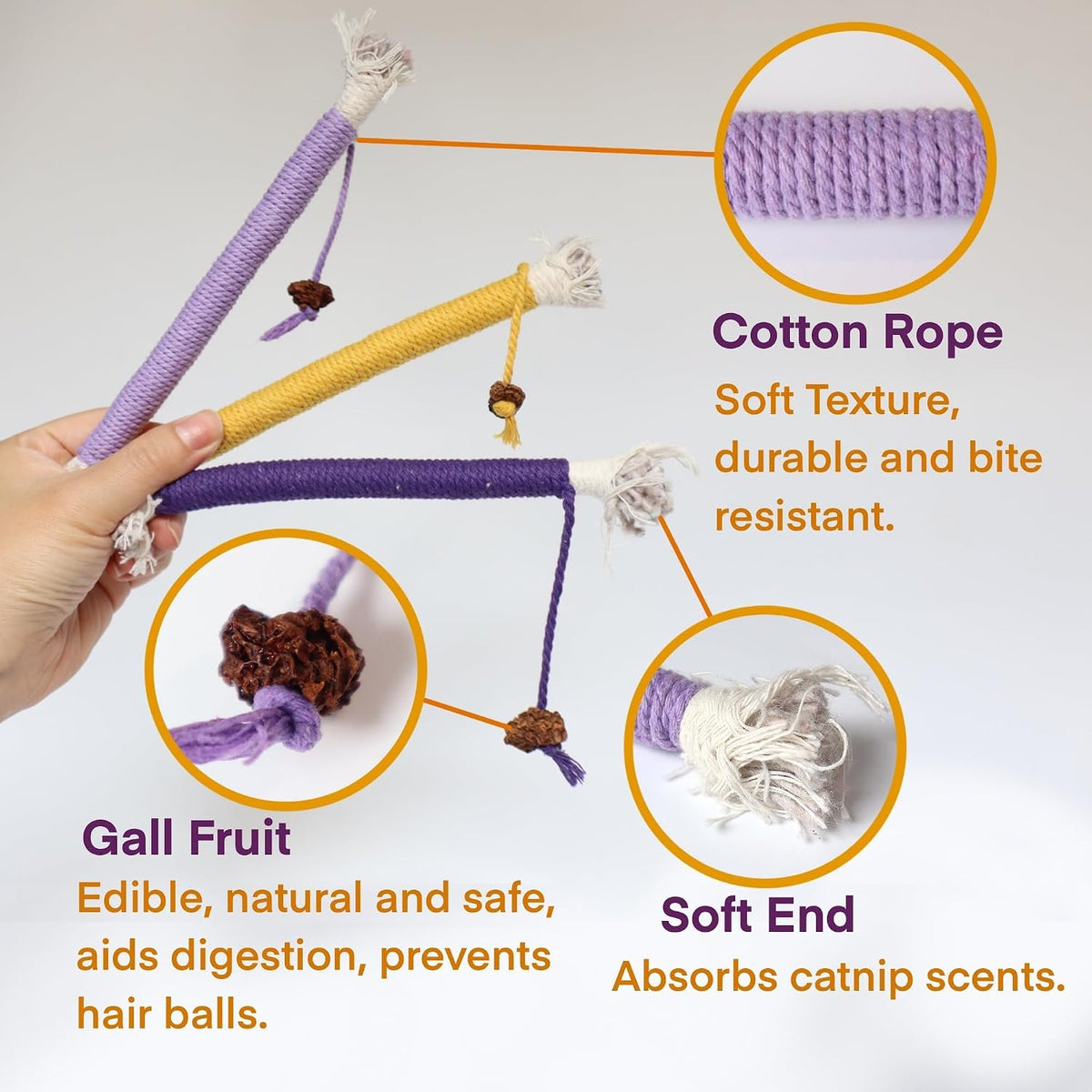 Fokauiwo interactive cat toys with catnip pouch