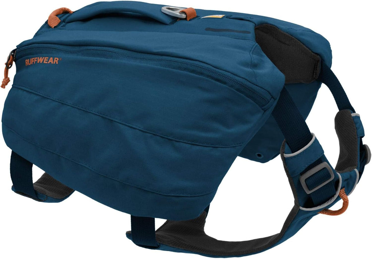 Ruffwear, Front Range Day Pack, Dog Backpack with Saddlebags, 5-Point Adjustment, 3 Leash Points, Padded Handle, Internal Mesh Pockets, Reflective Trim, Light Loop, River Rock Green, Medium - Image 9