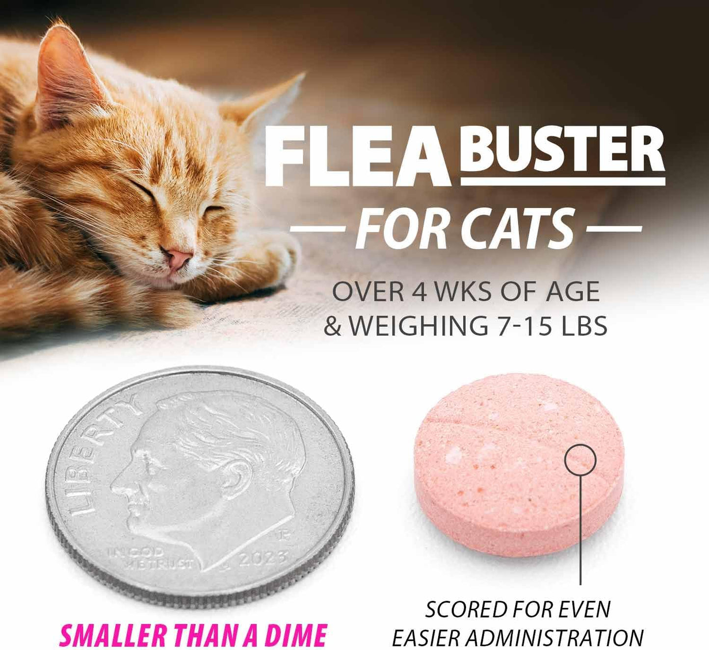 Authentic USA imported Jeffers oral flea treatment for cats