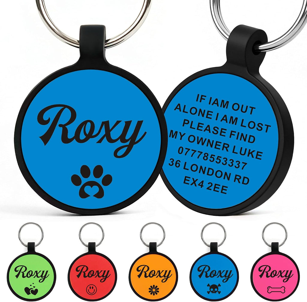 EDSG authentic USA imported personalized pink bone pet tag