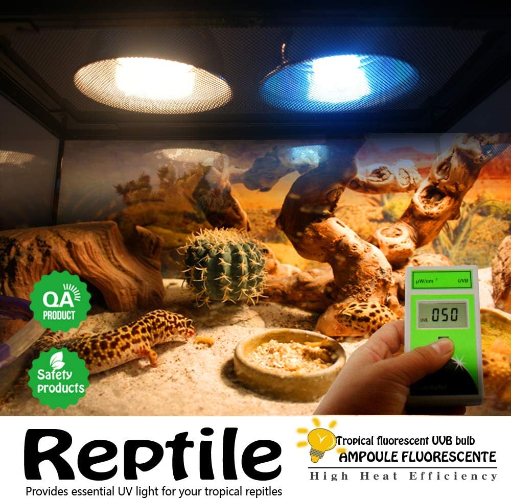 Mclanzoo terrarium lamp installed in dome fixture
