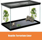 Furatune premium leopard gecko and bearded dragon habitat floor mat close up
