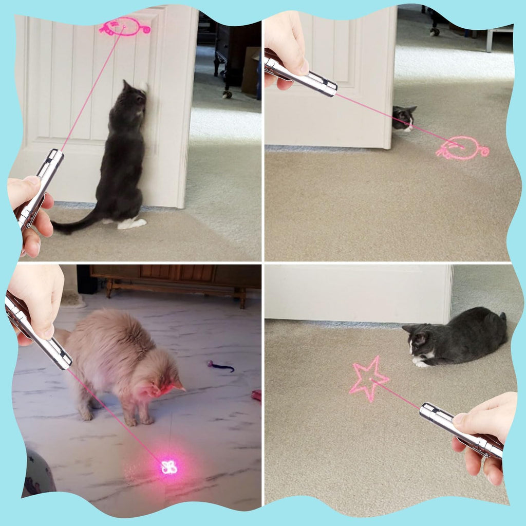 Waputne pet laser pointer with adjustable gear for seven patterns