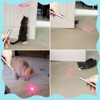 Waputne pet laser pointer with adjustable gear for seven patterns