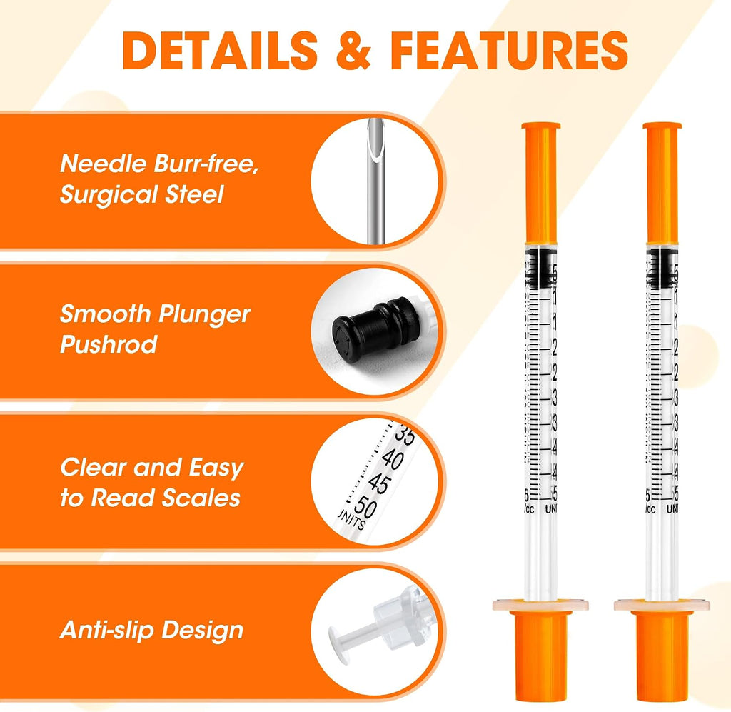 Ginallt imported pet medical syringes individually wrapped for sterile use.