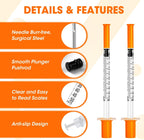 Ginallt imported pet medical syringes individually wrapped for sterile use.