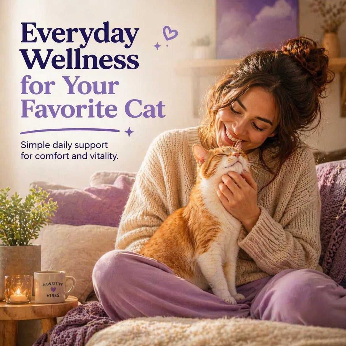 Close up view of the daily wellness feline chews designed to fix crusty cat eyes and frequent sneezing.