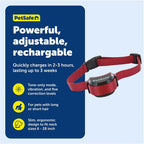Adjustable dog training collar with contact points for stubborn dogs