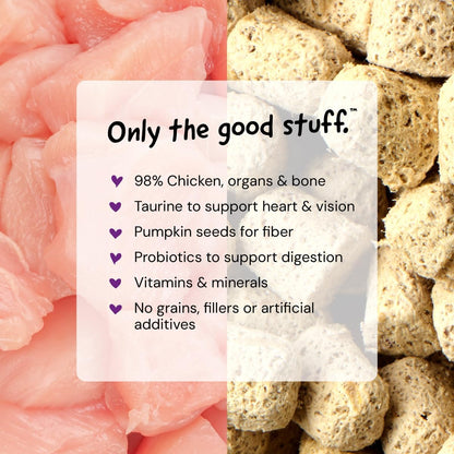 USA imported natural freeze-dried cat food bag for kittens and adult cats