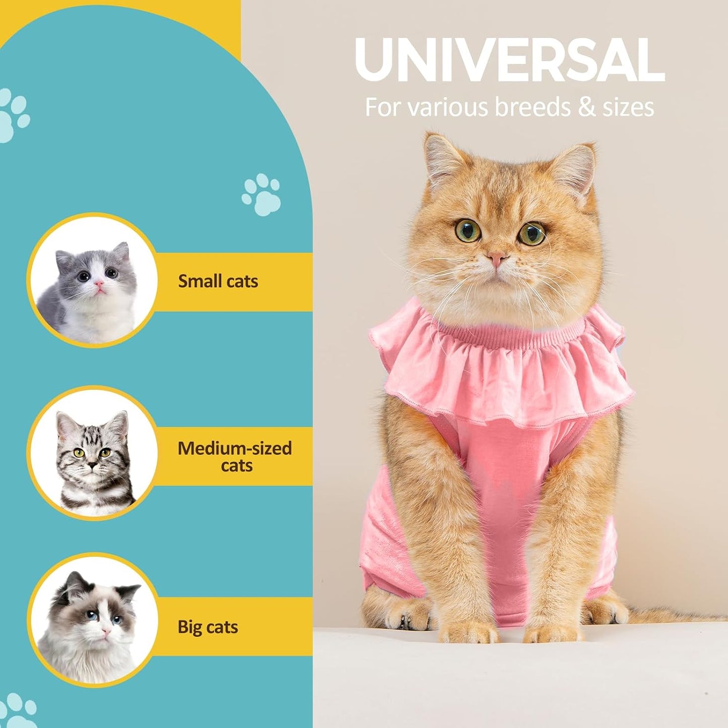 Avont cat recovery suit alternative to the cone of shame