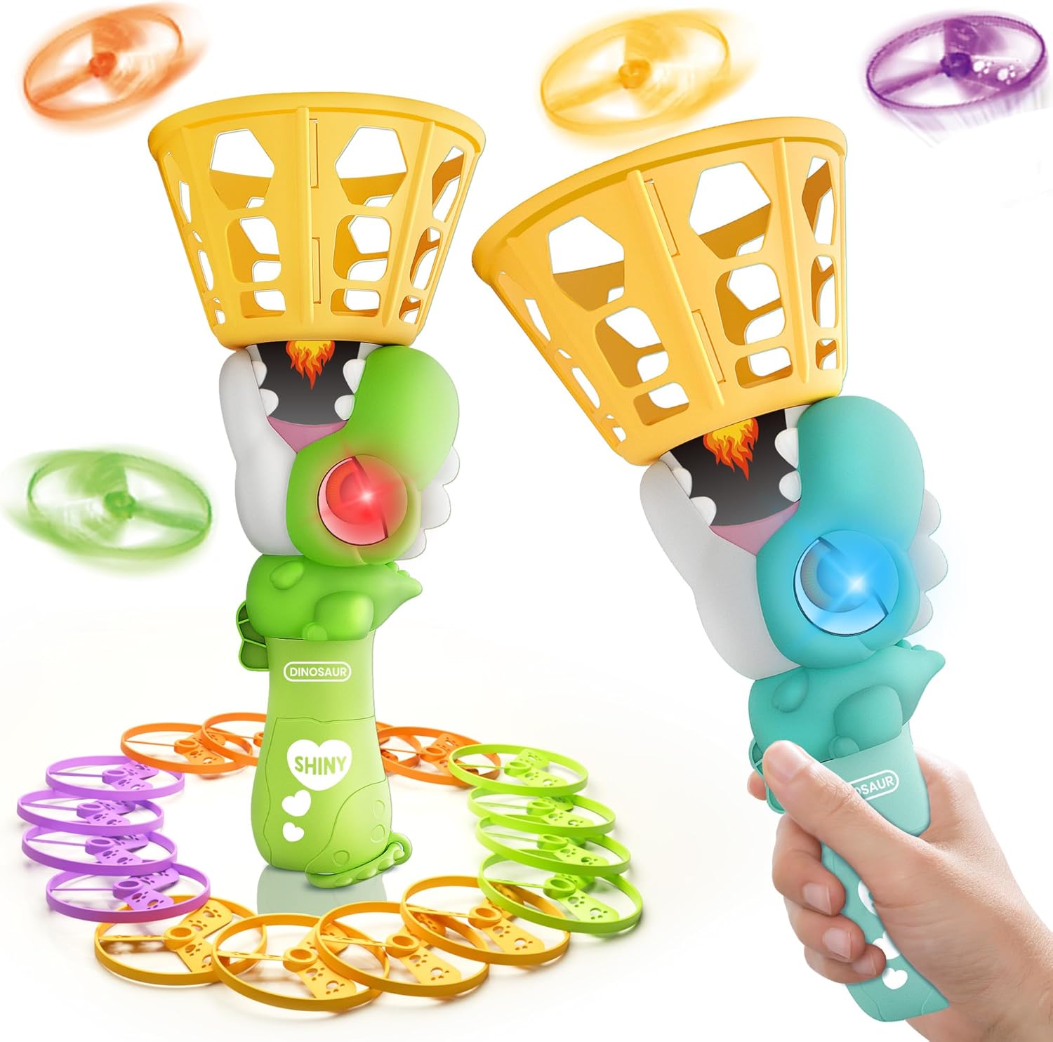 Jaesiteter flying disc launcher front view of packaging