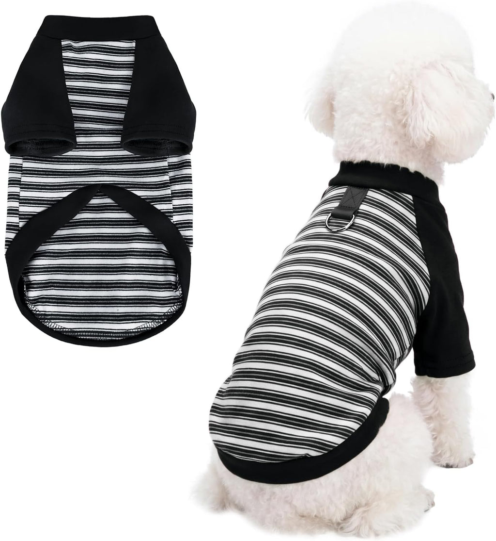 Pistha striped dog shirt medium size side profile