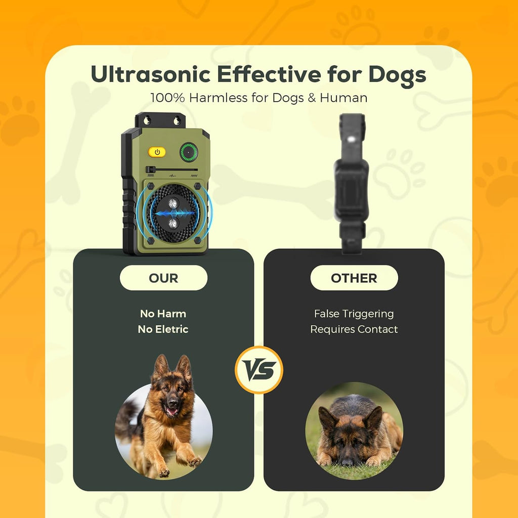 Pipuxi dog bark control box with orange power button