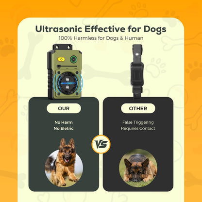 Pipuxi dog bark control box with orange power button