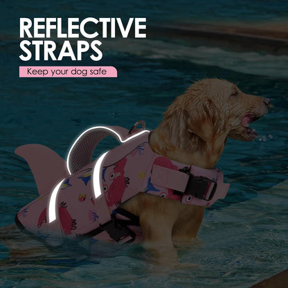 Durable ripstop nylon dog safety swimsuit belly straps closeup