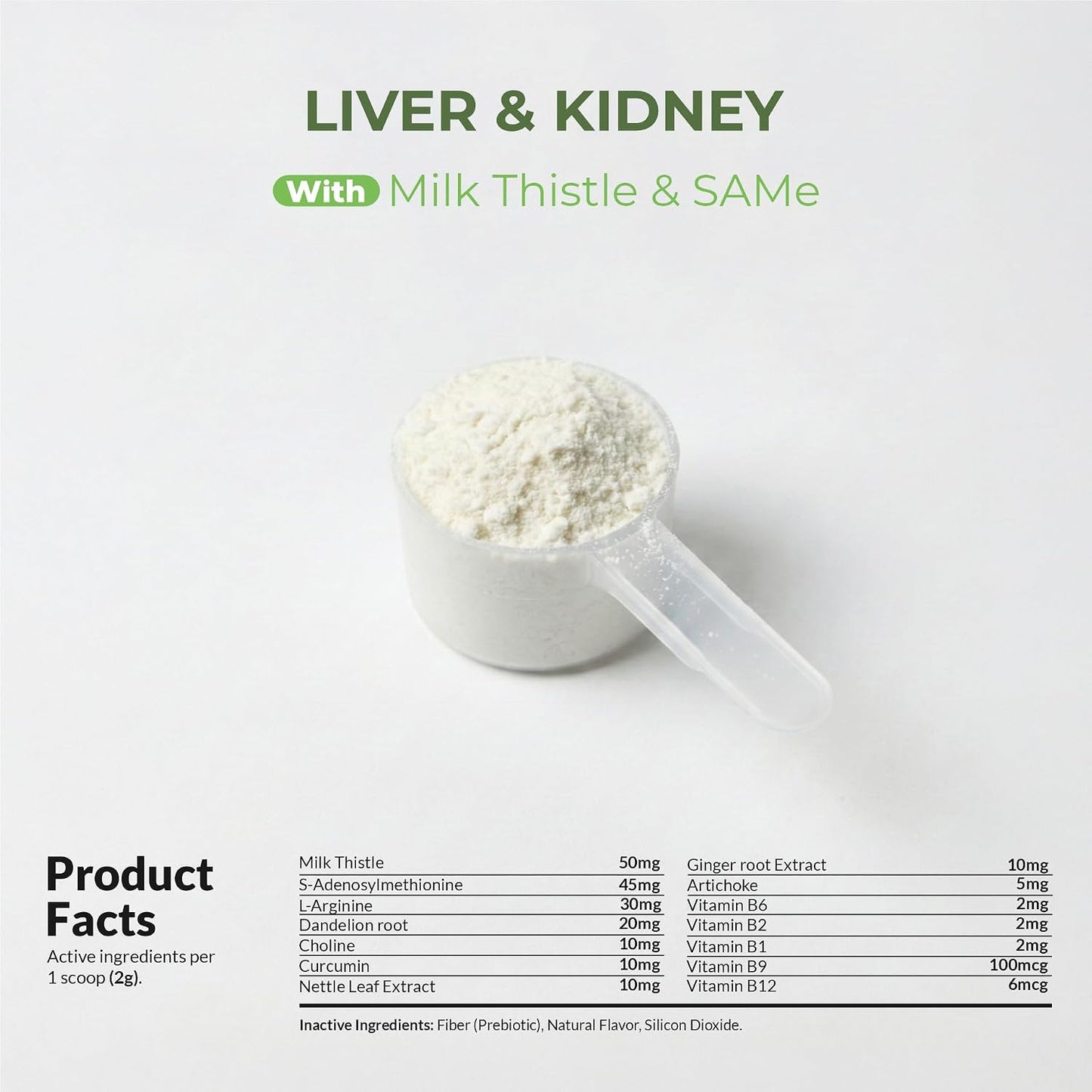 Feline liver and kidney wellness powder containing SAMe and L-arginine product shot
