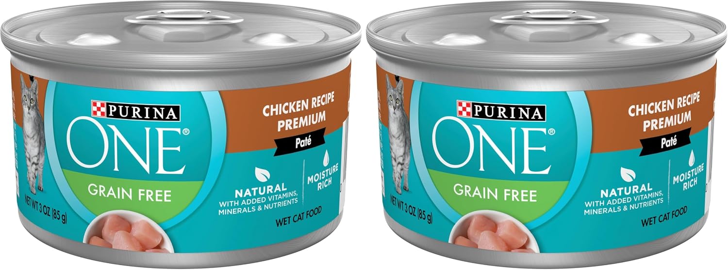 Purina ONE High Protein, Grain Free Pate Wet Cat Food Variety Pack, Grain Free Formula - (Pack of 24) 3 oz. Cans - Image 11