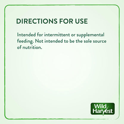 Wild Harvest premium bird feather health supplement 7.5 ounce container.