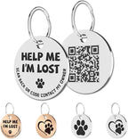 Double sided engraved MYLUCKYTAG showing clean layout for emergency contact access
