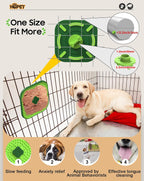 Close up of Hopet silicone lick mat texture for pet anxiety relief