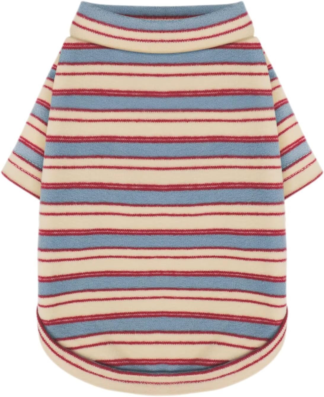 Paiaite Stylish Striped Block Dog Shirt front view