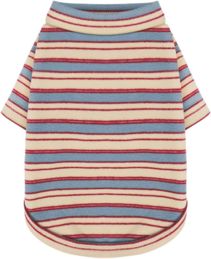 Paiaite Stylish Striped Block Dog Shirt front view
