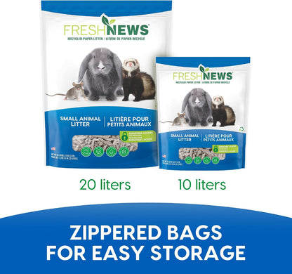 Fresh News eco-friendly paper bedding pellets for rabbits