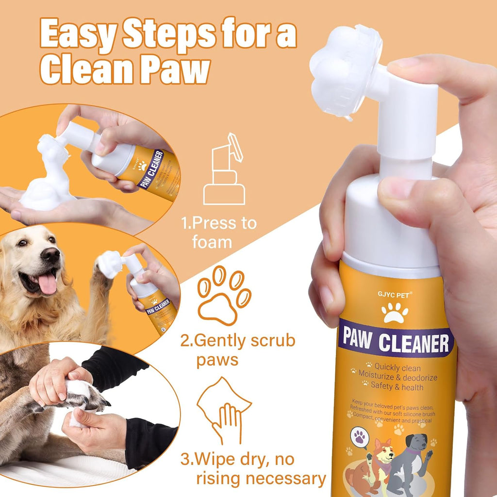 Close up of silicone brush head for dog paw cleaning