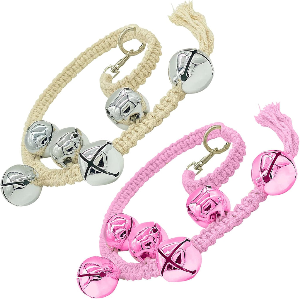 Detailed view of braided rope potty training tool
