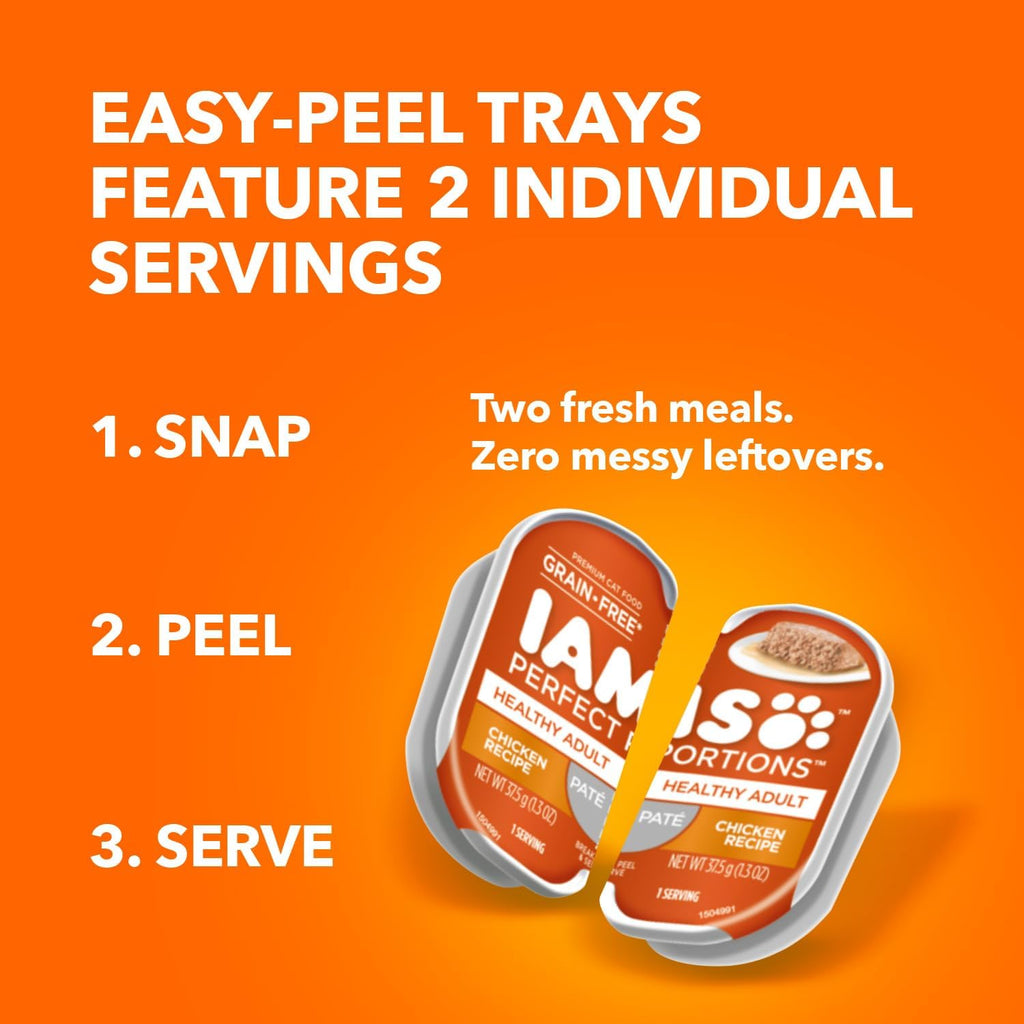 Iams adult cat food chicken recipe texture view