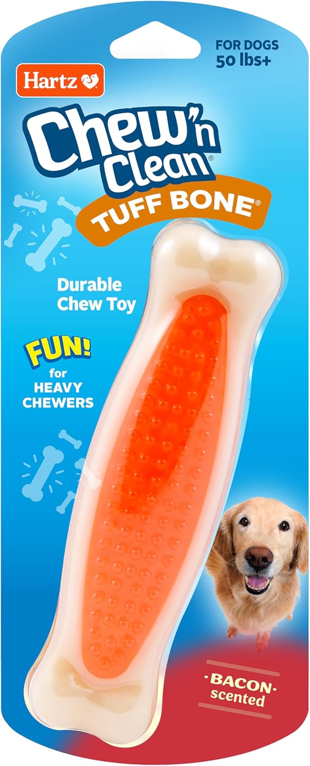 Hartz Chew 'n Clean Dental Duo Dog Treat & Chew Toy, Color Varies, Medium, 3 Pack - Image 10