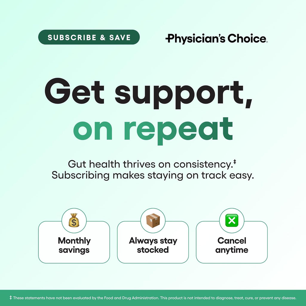 Physicians Choice Fiber Gummies daily prebiotic fiber dosage information