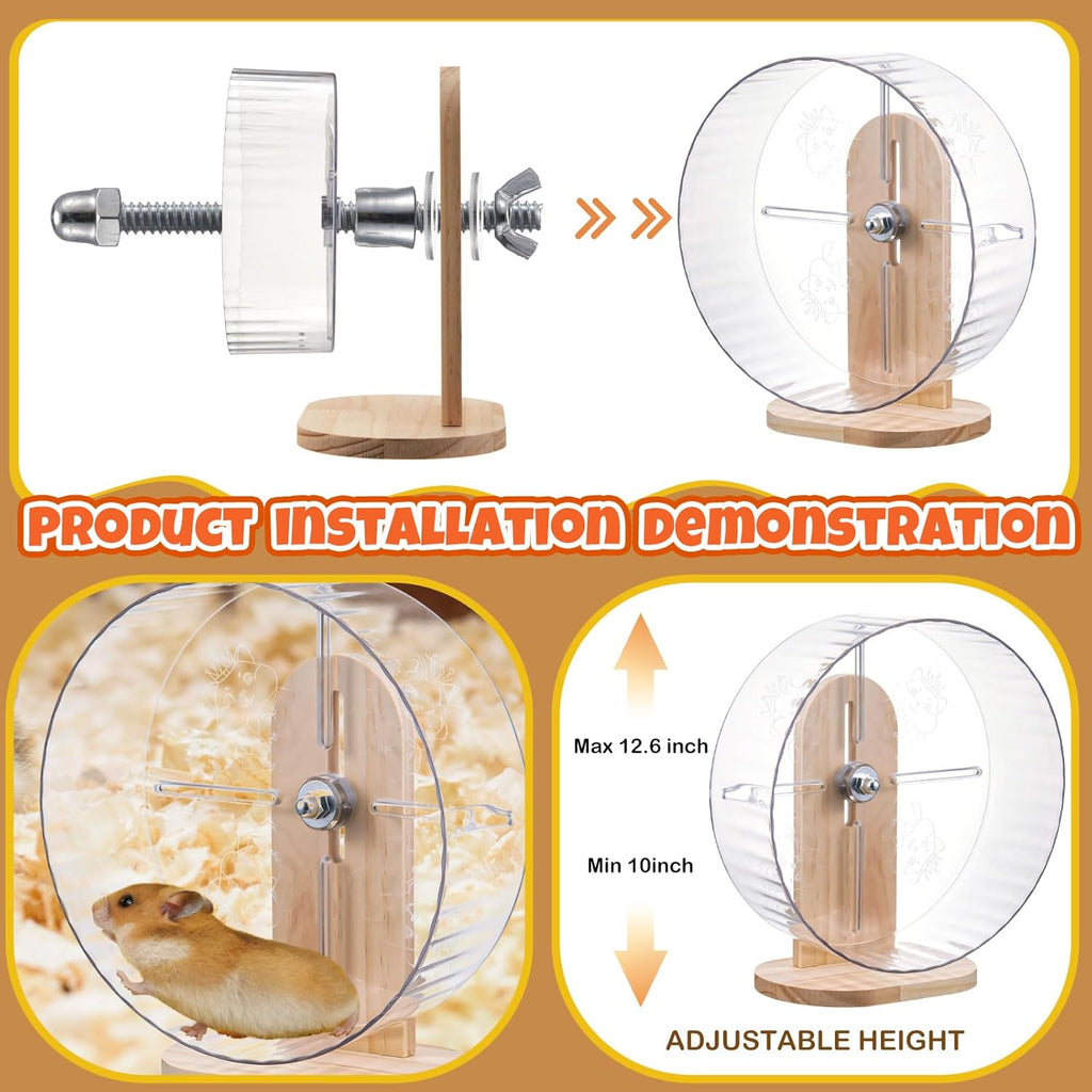 Sonwyoung multi chamber wooden maze house with built in lookout hole for small pets.