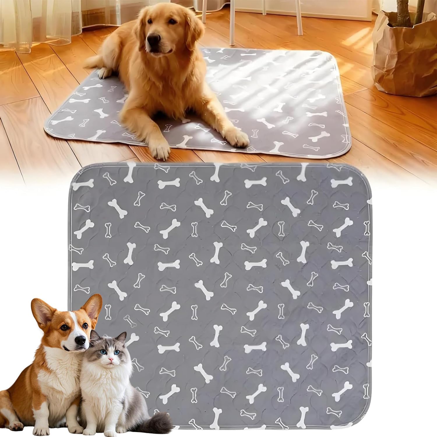 Kacitalone pee pads with pheromones grey front view
