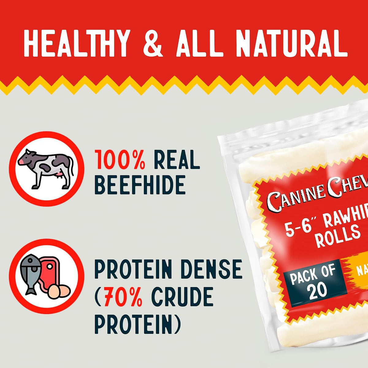 Canine Chews USA imported premium dog treats close up view